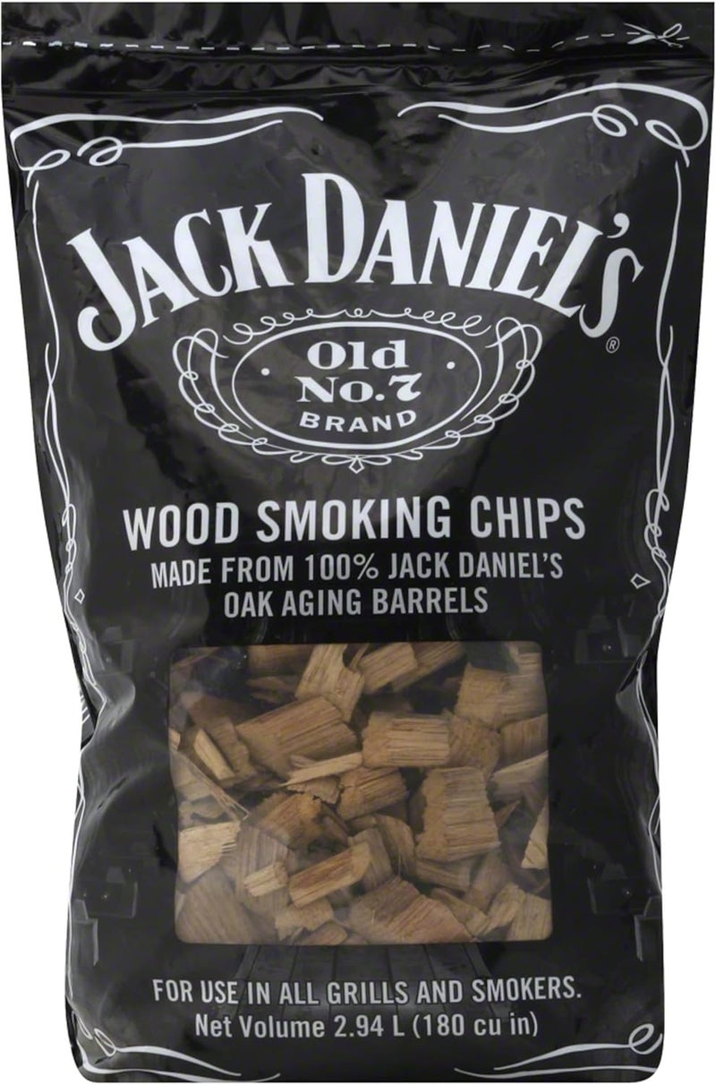 Jack Daniel's Wood Smoking Chips - 2.94 Liters of Authentic Oak Chips from Whiskey Barrels - Image 1
